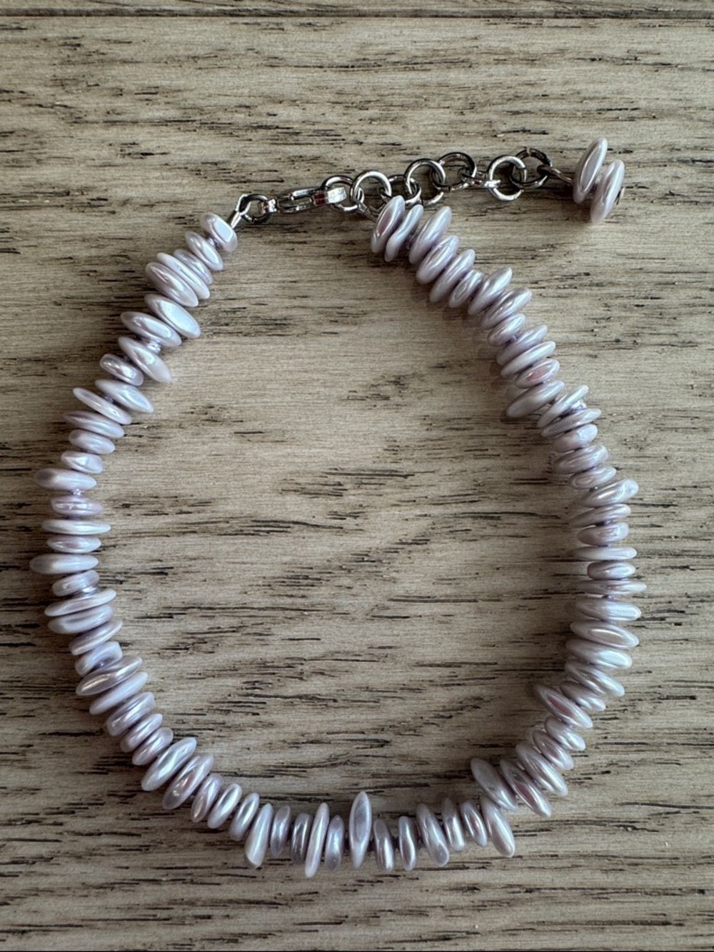 Light Purple Freshwater Pearl Shell Anklet